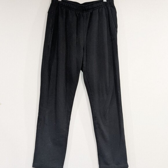 Fila Heavy Drawstring Waist Straight Leg Sweatpants Joggers Black Size Medium - Picture 1 of 4
